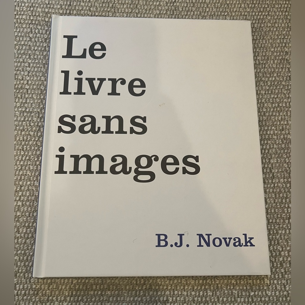 Le Livre Sans Images hardcover book
